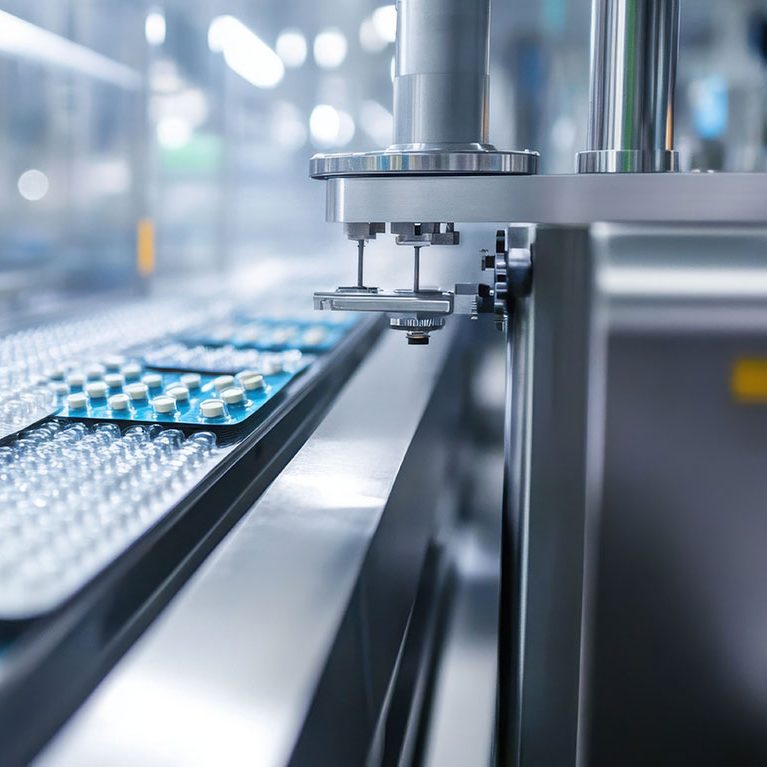 pharmaceutical manufacturing line, with automated machines prec pharmaceutical manufacturing line, with automated machines prec
